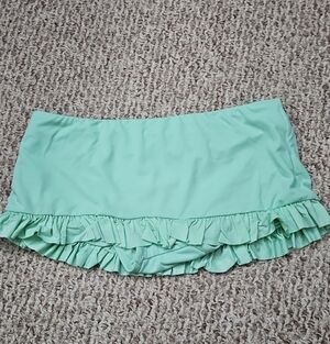 Mossimo Mint Green Ruffled Swim Skirt